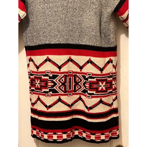 Maxsport Large Sweater Duster Tribal Open Ftont Pockets Soft Outdoor Long Sleeve - Picture 11 of 16